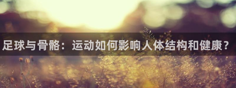 J9官方正版app集团logo：足球与骨骼：运动如何