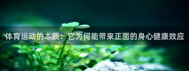 J9官网下载注册：体育运动的本质：它为何能带来正面的