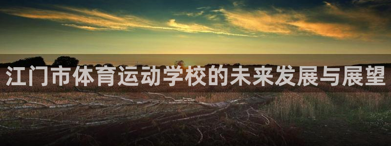 J9官方正版app官方：江门市体育运动学校的未来发展